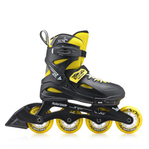 Rolki dla dzieci Rollerblade Fury - Czarno/Żółte Regulowane - 29-33
