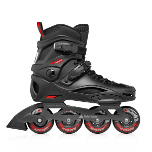 Rolki Freeskate Rollerblade RB 80 - Czarno/Czerwone - 43