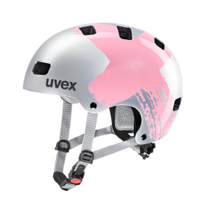 Kask Uvex Kid 3 – Silver/Rose - 55-58
