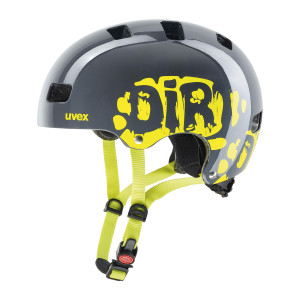 Kask Uvex Kid 3 - Szaro/Limonkowy - 55-58