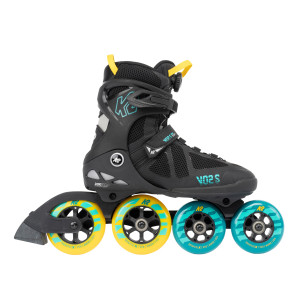 Rolki Fitness K2 VO2 S 100X Boa - Czarno/Żółte - 43,5