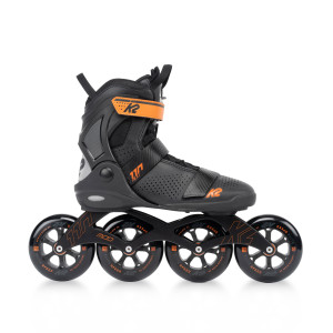 Rolki do jazdy szybkiej K2 MOD 110 - Czarno/Pomarańczowe - 42