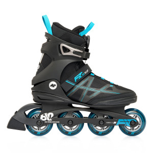 Rolki Fitness K2 F.I.T. 80 Boa - Czarno/Niebieskie - 38