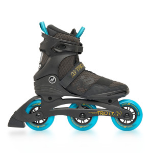 Rolki Fitness K2 Trio LT 100 M - Czarno/Niebieskie - 48