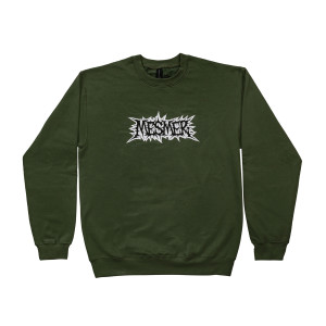 Bluza Mesmer Spiky Crewneck - Ciemno Zielona - XXL