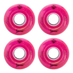 Luminous LED Quad 58mm/97a - Glitter Pink (4 szt.)
