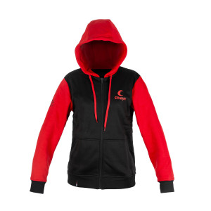 Bluza Chaya Logo Zip Hoodie - Czarno/Czerwona - XS