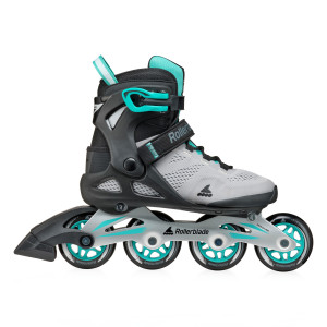 Rolki Fitness Rollerblade Macroblade 80 W - Szaro-Turkusowe - 42-42,5