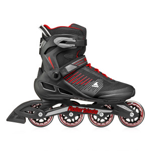 Rolki Fitness Rollerblade Zetrablade - Czarno-Czerwone - 47-47,5