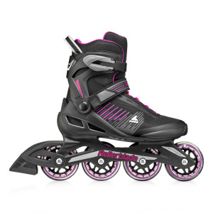 Rolki fitness damskie Rollerblade Zetrablade W - Czarno-Różowe - 42-42,5