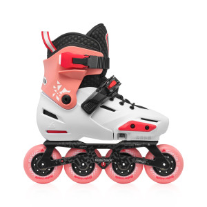 Rolki dla dzieci Rollerblade Apex - Platynowo/Koralowe Regulowne - 29-32