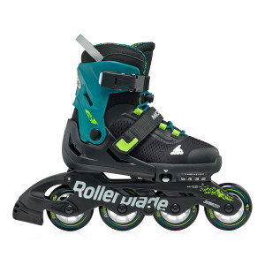 Rolki dla dzieci Rollerblade Microblade XT - Czarno/Zielone Regul - 33-36,5