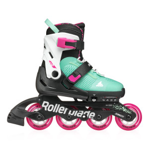 Rolki dla dzieci Rollerblade Microblade XT - Czarno/Turkusowe Reg - 28-32
