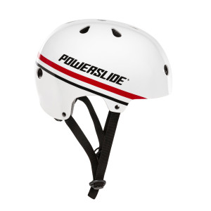 Kask Powerslide Pro Urban Stripe - Biało/Czarno/Czerwony - 50-54