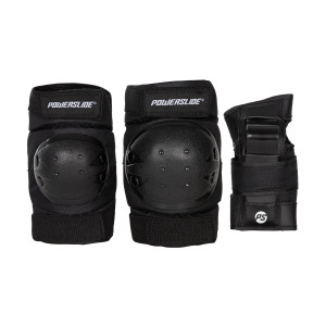 Ochraniacze Powerslide Basic Kids Tri-Pack - Czarny - S