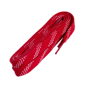 Sznurówki Powerslide Waxed Laces - Czerwono/Białe - 180cm