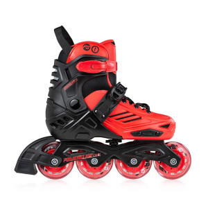 Rolki dla dzieci Powerslide Khaan Junior LTD - Czerwone Regulowan - 35-38