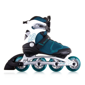 Rolki Damskie K2 Alexis 84 Boa - Biało/Błękitne - 38