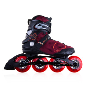 Rolki Damskie K2 Alexis 90 Boa - Czarno/Purpurowe - 40