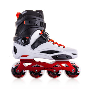 Rolki Freeskate Rollerblade RB PRO X - Szaro/Czerwone - 44,5
