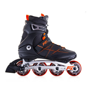 Rolki Fitness K2 F.I.T. 80 ALU - Czarno/Pomarańczowe - 39