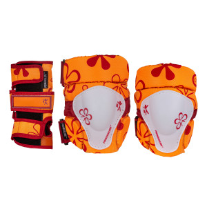 Ochraniacze Powerslide Kids Standard Tri-pack - Pomarańczowy - XXS