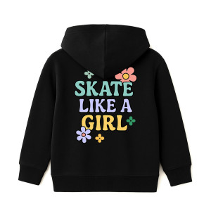 Bluza Bumpie Crew Skate Like a Girl Hoodie - Czarna - 140