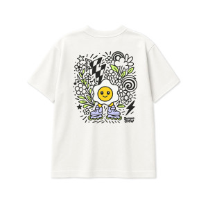 Koszulka Bumpie Crew Jajko Flower TS - Biały - S