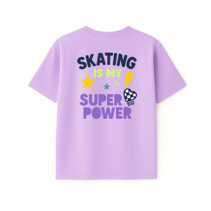 Koszulka Bumpie Crew Super Power TS - Liliowy - 150