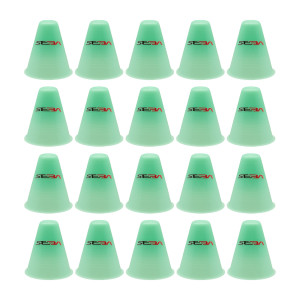 Seba Slalom Cones Dual Density - Zielone-Glow
