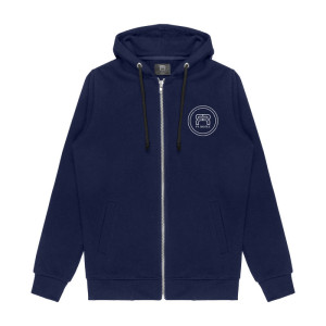 Bluza FR Circle Logo Zip Hoodie - Granatowa - L