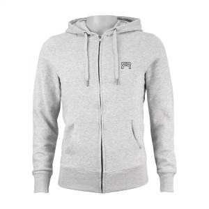 Bluza FR Classic Logo Zipper Hoodie - Jasnoszara - XS