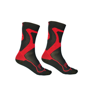 Skarpetki na rolki FR Skating Socks - Czarno-Czerwone - 45-47