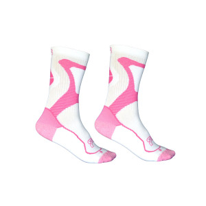 Skarpetki na rolki FR Skating Socks - Biało-Różowe - 36-38