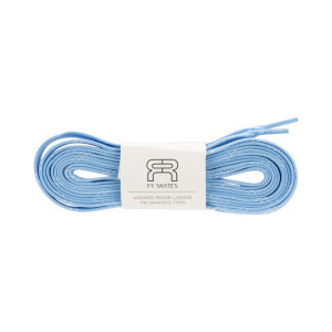 Sznurówki FR Waxed Race Laces - Jasnoniebiesko-Białe - 160cm