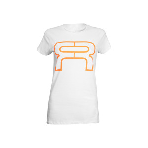 Koszulka FR Classic Logo TS Woman - Biało-Pomarańczowy - S