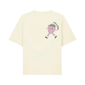 Koszulka GRLS CREW Truskawka Kids TS - Kremowy - XXS