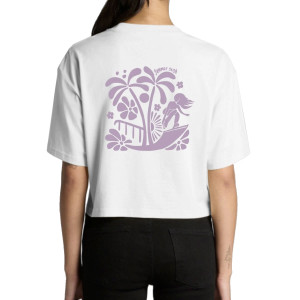 Koszulka GRLS CREW Summer Sesh Crop TS - Biała - M