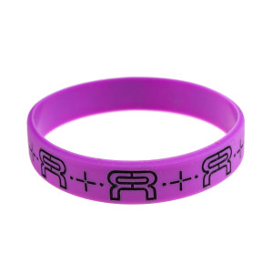 FR Wristband 202mm - Lawendowo/Czarna