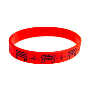FR Wristband 202mm - Czerwono/Czarna
