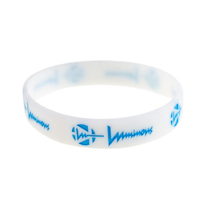 Luminous Wrist Band 180mm - Biało/Jasno Niebieska