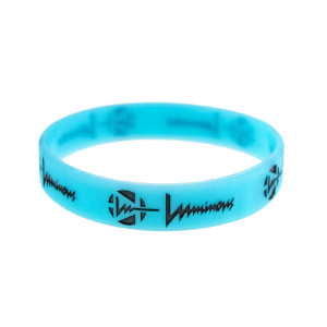 Luminous Wrist Band 202mm - Jasno Niebiesko/Czarna