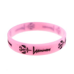 Luminous Wrist Band 202mm - Jasno Różowo/Czarna