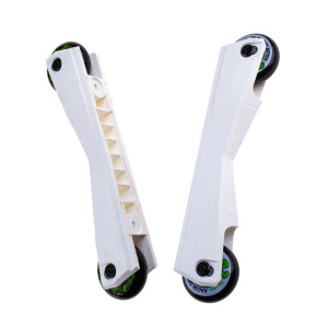 Szyny do rolek Kaltik Freestyle V.2 Białe X Skullfuck 64mm - Komp - L