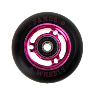 Famus 3 Spokes 72mm/90a + Abec 9 - Różowo/Czarne (1 szt.)