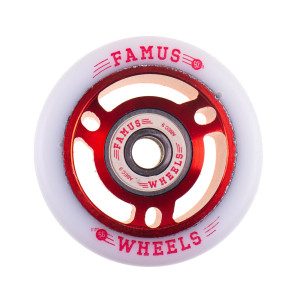 Famus 56x29mm/98a + ABEC 9 - Czerwono/Białe