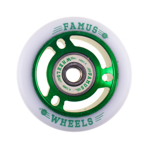 Famus 56x29mm/98a + ABEC 9 - Zielono/Białe