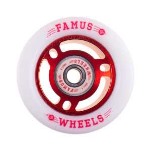 Famus 60x33mm/84a + ABEC 9 - Czerwono/Białe