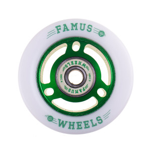 Famus 60x33mm/84a + ABEC 9 - Zielono/Białe