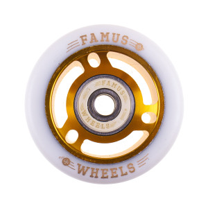 Famus 56x29mm/98a + ABEC 9 - Złoto/Białe
